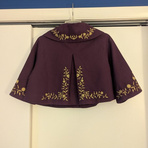 Purple and Gold Swing Bolero Jacket by Odille - Picture 2 of 5